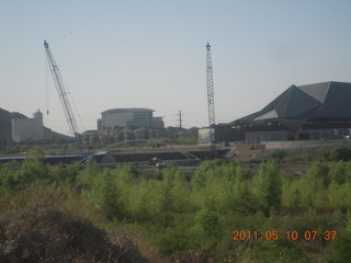 Tempe Town Lake dam construction