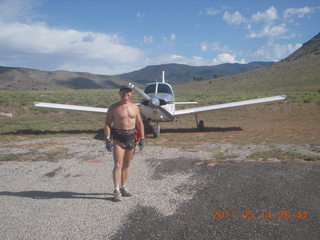 Vulture Mine airstrip and N8377W