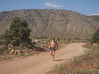 Mexican Mountain airstrip run - Adam (tripod)