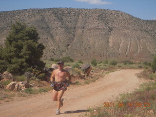 Mexican Mountain airstrip run - Adam (tripod)