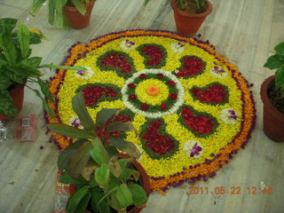 India - wedding location - lunch - Puducherry (Pondicherry) - floral design