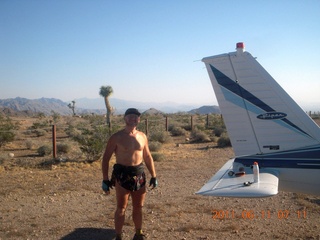 aerial - Pearce Ferry airstrip (L25) - Adam and tail of N8377W