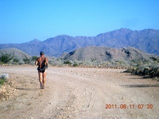 1550 7lb. aerial - Pearce Ferry airstrip (L25) run - Adam running (back)