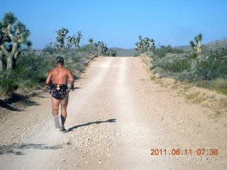 aerial - Pearce Ferry airstrip (L25) run - Adam running (back)