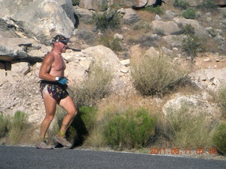 aerial - Pearce Ferry airstrip (L25) run - Adam running