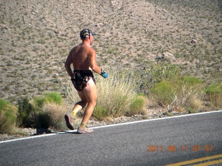 aerial - Pearce Ferry airstrip (L25) run - Adam running (back)