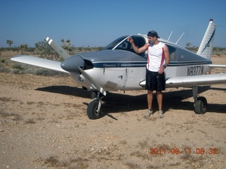 540 7lb. aerial - Pearce Ferry airstrip (L25) - Rob and N8377W