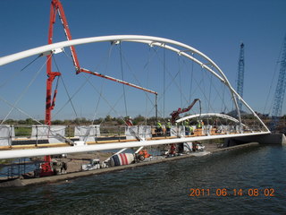 new Tempe Town Lake bridge construction