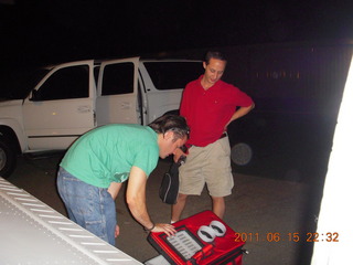 552 7lf. Sean and model airplane at Deer Valley (DVT) with N8377W and Mike