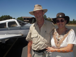 Mark and Dana of Phoenix Pilots Group at Mogollon Airport (AZ82)