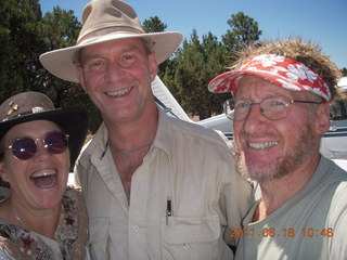 Mark and Dana and Adam of Phoenix Pilots Group at Mogollon Airport (AZ82)