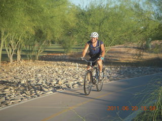 aerial - Pearce Ferry airstrip (L25) run - Adam running (back)