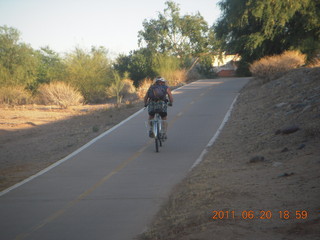 aerial - Pearce Ferry airstrip (L25) run - Adam running (back)