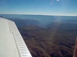 aerial view of mountains near Peach Springs