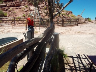 Adam in display teepee