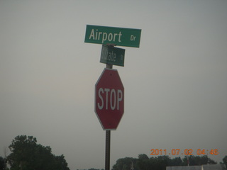 Airport Road sign - Ann Arbor (ARB)