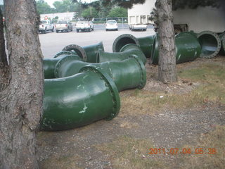 Toledo, Ohio, run - green pipes