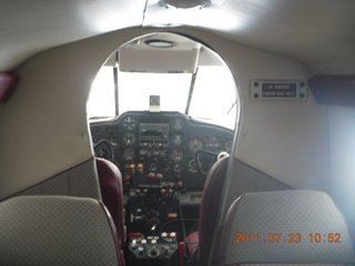 Lee's place in Sampleys Airport (28AZ) - interior of Beech 18