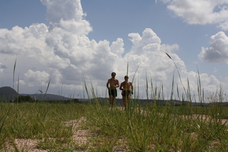 1597 7nk. Sean's pictures - Sean and Adam running