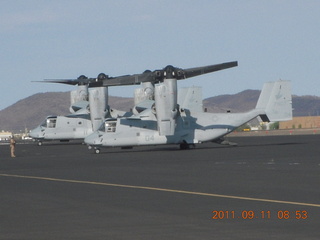 Osprey military aircraft at Deer Valley (DVT)