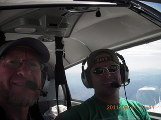 610 7pb. Adam and Sean flying in N8377W