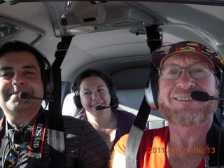 Ruhil, Kyla, and Adam flying in N8377W