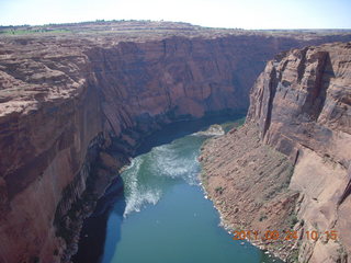 Page Airport (PGA) to Wahweap Marina run - Glen Canyon Dam Bridge view