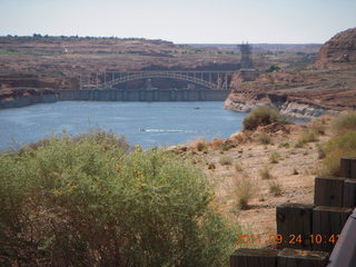 Page Airport (PGA) to Wahweap Marina run - Glen Canyon Dam and Bridge