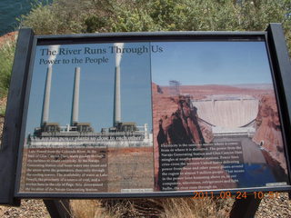 Page Airport (PGA) to Wahweap Marina run - sign