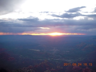 aerial sunset