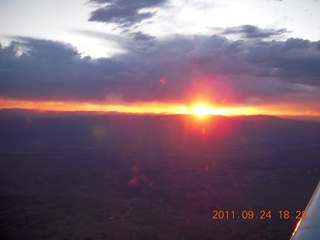 aerial sunset