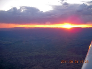 Moab trip - sunset at Canyonlands visitor center