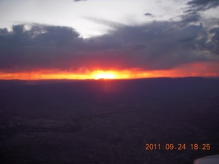 aerial sunset
