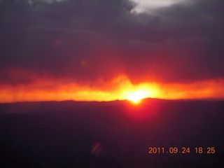aerial sunset