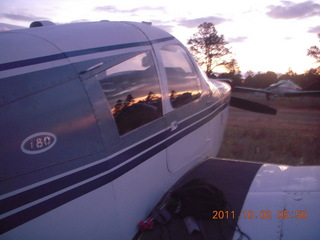 Negrito fly-in - N8377W at dawn