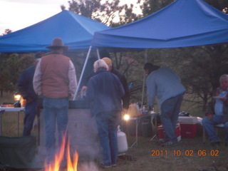 Negrito fly-in - musicians by the campfire