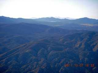 aerial - mountains in California near Big Bear City