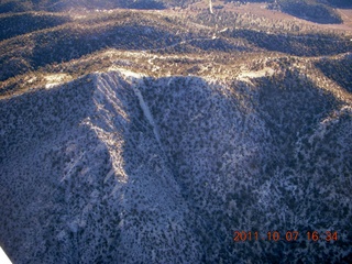 aerial - mountains in California near Big Bear City