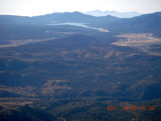 aerial - mountains in California near Big Bear City