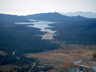 aerial - mountains in California