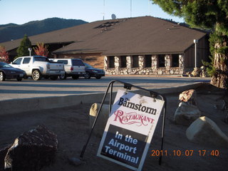 41 7q7. Big Bear City - airport restaurant sign