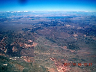 aerial - brown California desert