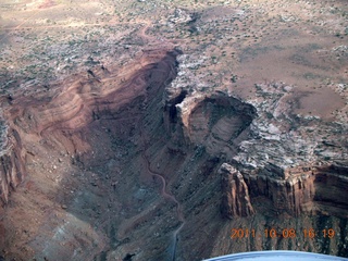 aerial - Utah - Mineral Canyon (Mineral Bottom) road