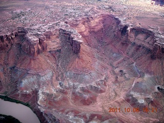 aerial - Utah - Mineral Canyon (Mineral Bottom) road