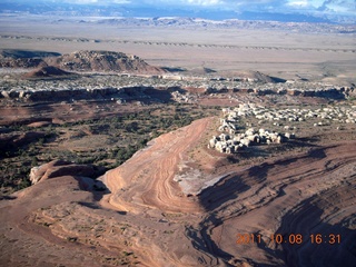 aerial - Utah - Mineral Canyon (Mineral Bottom) road