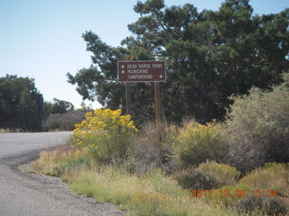 82 7q9. Dead Horse Point hike - sign