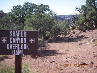 Dead Horse Point hike - sign