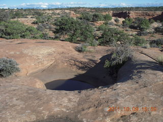 Dead Horse Point hike - pothole