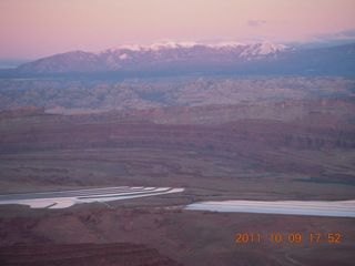 Dead Horse Point sunset - LaSal Mountains