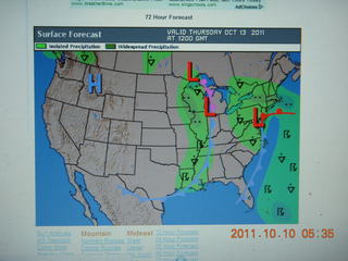 good weather map for Thursday